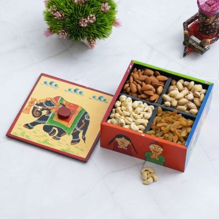 Wooden 4 boxes dry fruit box
